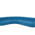Bubble Sofa Designer Curved Net Velvet Corner Sofa by Roche Boboies