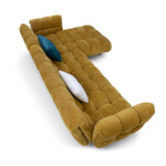 Sectional L Shaped Sofa Yellow Couch Furniture