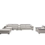 Bumper Sectional Genuine Leather Sofa New Living Room Furniture