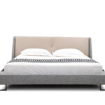 Double Fabric Bed Italian Style Light Luxury Soft Bed