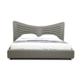 Upholstered Bed King Queen Size Bedroom Leather Bed