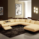 U Shaped Chaise Gunuine Sofa Colorful Recliner Furniture