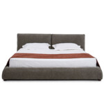 Italian Style Double Bed Minimalist Designer Fabric Bed