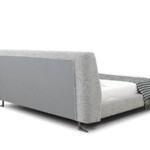 Double Fabric Bed Italian Style Light Luxury Soft Bed