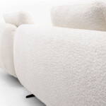 Fabric Sofa Set Living Room Furniture White Modern Minimalist Upholstery Fabric Modular Sofa