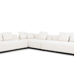 Fabric Sofa Set Living Room Furniture White Modern Minimalist Upholstery Fabric Modular Sofa
