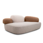Pebble Sofa Nature Design Velvet Sofa Set Beige Gray Light Green Brown Modular Combination Sectional Couch
