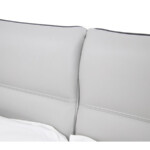 Upholstered Luxury Soft Bed King Queen Size Solid Wood Frame Leather Bed